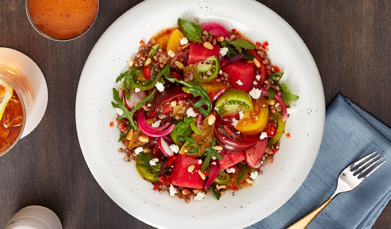 Heirloom Tomato Salad with Pickled Onions