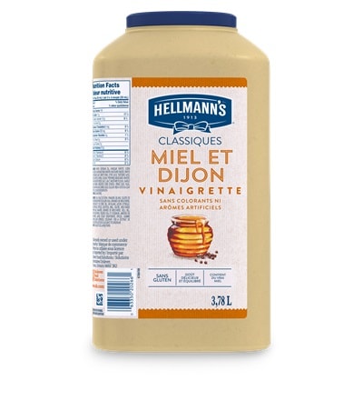 Hellmann's® Vinaigrette au Miel et à la Crème de Dijon 2 x 3.78 L - 