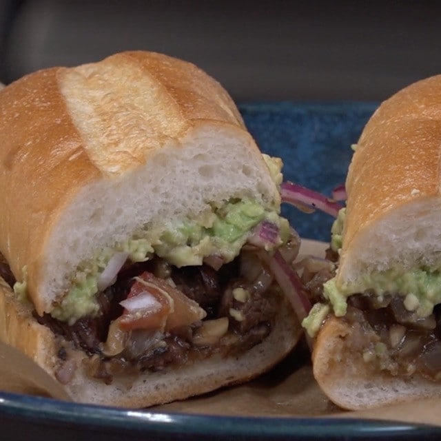 Asada torta à la viande style Tijuana Asada torta à la viande style Tijuana