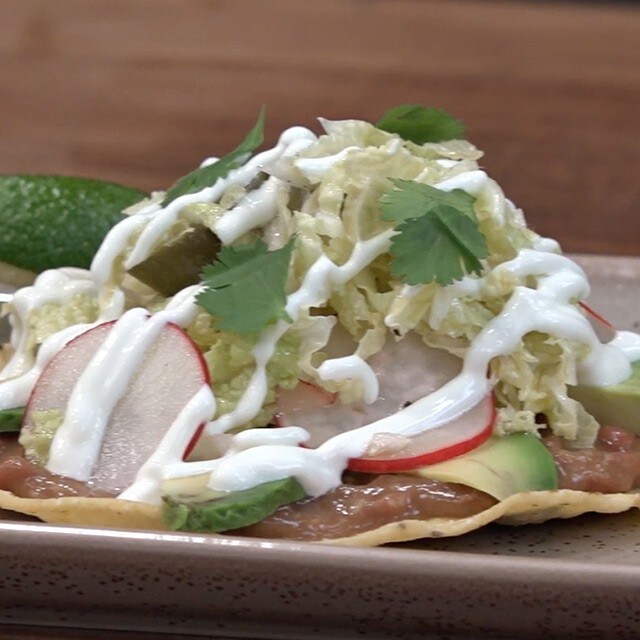 Tostada aux haricots rouges Tostada aux haricots rouges